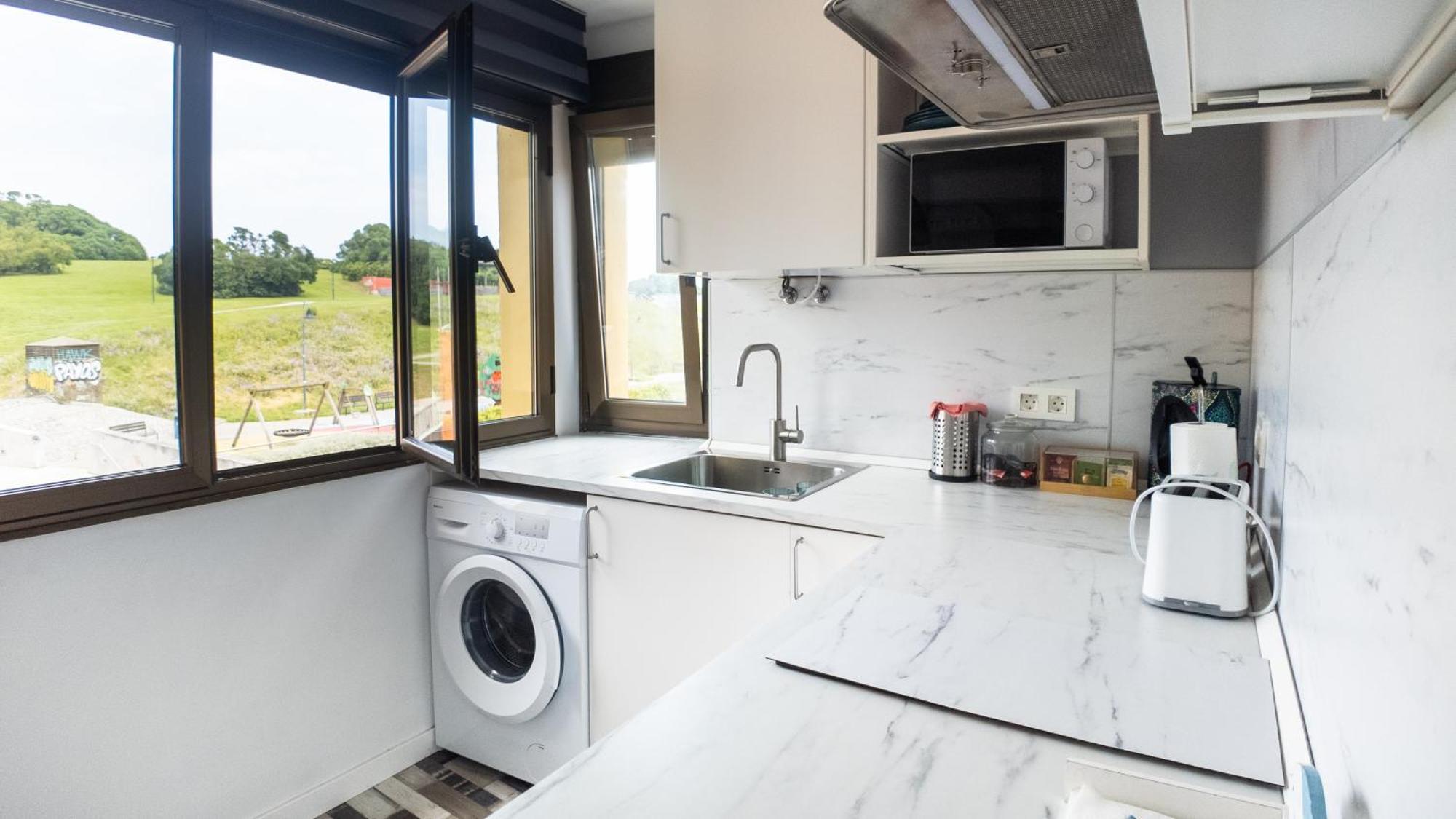 Loft En Gijon - Cimavilla Con Vistas Al Cerro 外观 照片